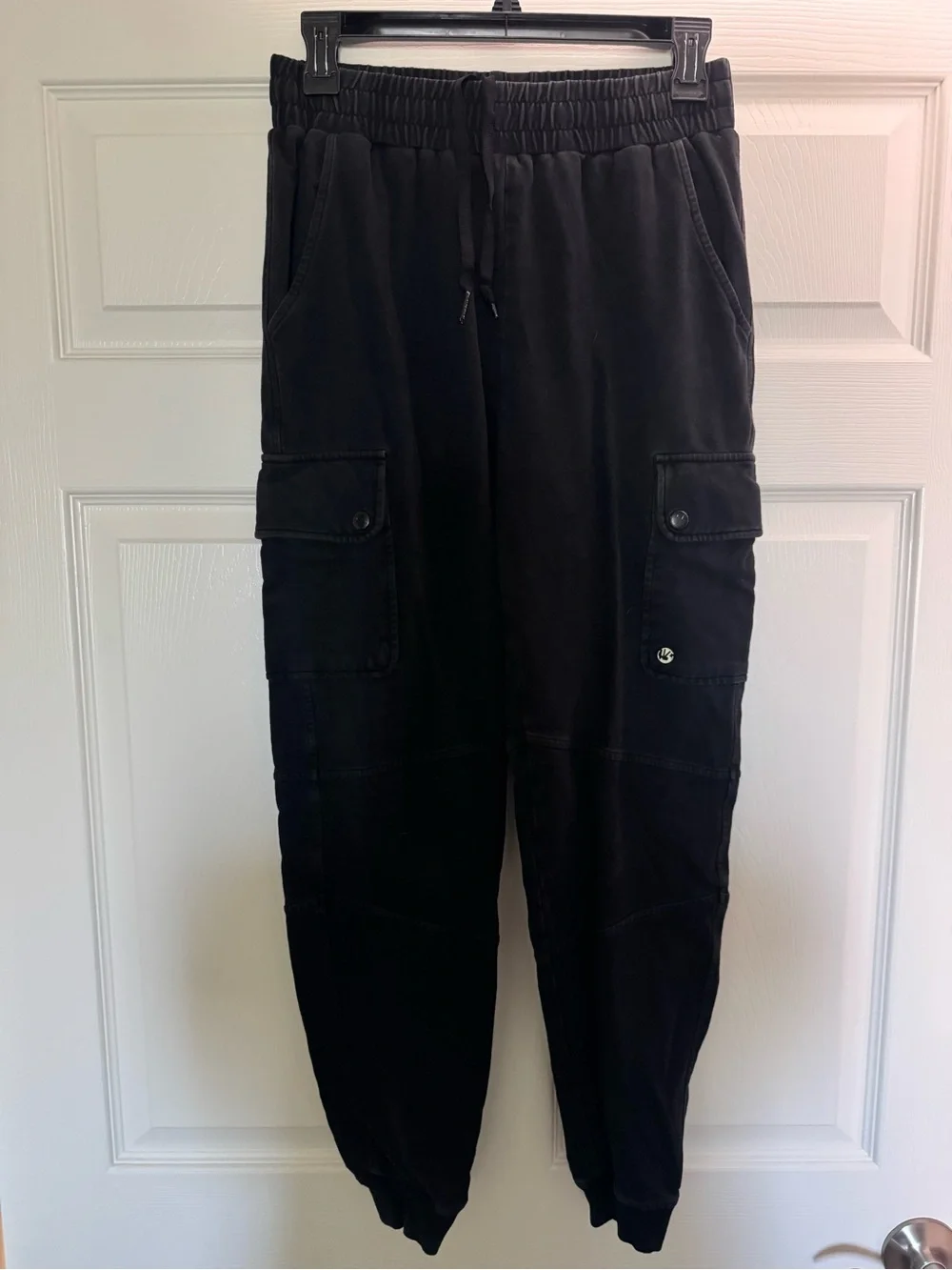 Buff Bunny Black Cargo Jogger Pants - Elastic Waist